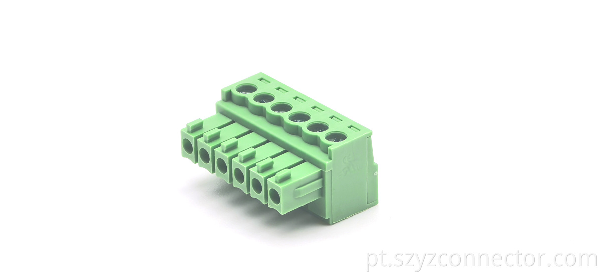 Blocos terminais traváveis de 3,5 mm 3.5mm Pitch Pluggable Terminal Blocks